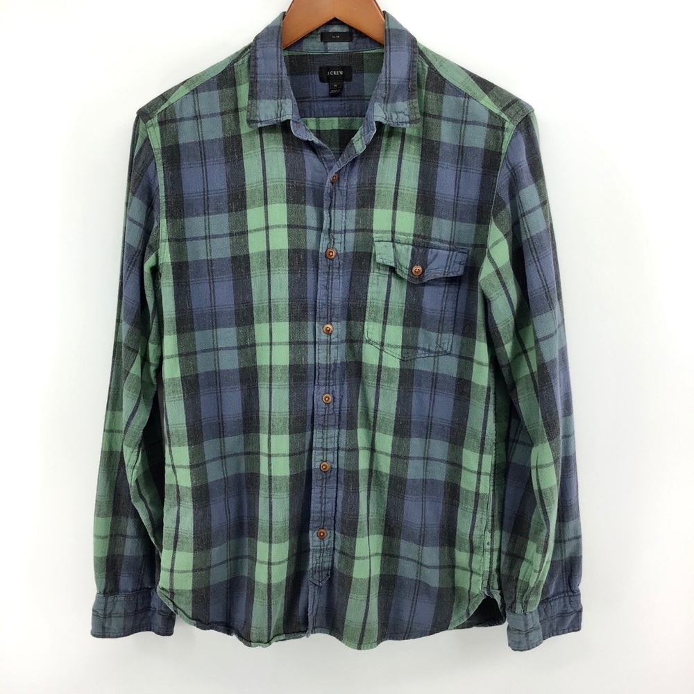J. Crew | Long Sleeve Button Front Plaid Shirt - Picture 1 of 4